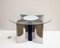 Italian Space Age Coffee Table in Steel with Lighting, 1970s, Image 1