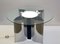 Italian Space Age Coffee Table in Steel with Lighting, 1970s 2