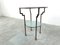 Glass and Metal Side Table, 1980s 7