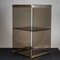 Cabinet in Smoked Tempered Glass and Brass-Plated Metal with Mirror by Pierangelo Gallotti for Gallotti e Radice, 1970s, Image 2