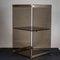 Cabinet in Smoked Tempered Glass and Brass-Plated Metal with Mirror by Pierangelo Gallotti for Gallotti e Radice, 1970s 6