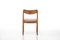 Dining Chairs by Johannes Andersen for Uldum Furniture Factory, Denmark, 1960s, Set of 4 7