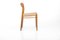 Dining Chairs in Oak and Papercord by Niels Otto Møller for J.L. Møllers, 1960s, Set of 6 5