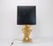 Pied de Lampe de Bureau Hollywood Regency en Bronze et Quartz par Claude Victor Boeltz, 1980s 3