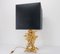 Lampada da tavolo Hollywood Regency con base in bronzo e quarzo di Claude Victor Boeltz, anni '80, Immagine 2