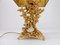 Lámpara de mesa Hollywood Regency con base de bronce y cuarzo de Claude Victor Boeltz, años 80, Imagen 10