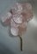 Murano Art Glass and Brass Pearly Pink Wall Light, 1990s, Image 7