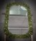 Italian Murano Green Art Glass and Brass Console / Wall Mirror, 2000s 9