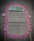 Italian Murano Pink Art Glass and Brass Console / Wall Mirror, 2000 5