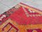 Red Orange Soft Hallway Rug, 1960s 8