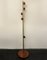 Mid-Century Style Teak and Brass Coat Stand, Image 1