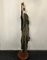 Mid-Century Style Teak and Brass Coat Stand, Image 4