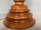 Large Carved Wood Buffet Table Lamp with Handmade Paper Lampshade, 1970s 11