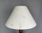 Large Carved Wood Buffet Table Lamp with Handmade Paper Lampshade, 1970s 6