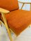 Orange Boomerang Armchair from Ton, Former Czechoslovakia, 1960s, Image 6