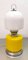 Lampada Skittle gialla e bianca Space Age, Immagine 1