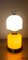 Lampe Skittle Space Age Jaune et Blanche 2