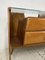 Italienisches Sideboard aus Holz, Wurzelholz & Messing, 1950er 8