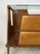Italienisches Sideboard aus Holz, Wurzelholz & Messing, 1950er 7