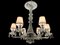 Large Art Deco Murano Glass Chandelier, 1940s, Image 3