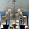 Large Art Deco Murano Glass Chandelier, 1940s, Image 4