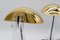 Lámparas de mesa de latón y vidrio acrílico, Francia, años 60. Juego de 2, Imagen 14