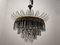 Bronze & Crystal Pendant Light, 1940s 3