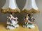 Italian Porcelain Dresden Style Romantic Figural Table Lamps by Capodimonte, 1930s, Set of 2, Image 4