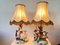 Italian Porcelain Dresden Style Romantic Figural Table Lamps by Capodimonte, 1930s, Set of 2 5