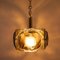 Lussuosa lampada a sospensione in vetro di Murano di KAISER Germany, anni '70, Immagine 2