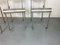 Modernist Architectural Stainless Steel Dining Chairs, 1980s, Set of 4, Image 4