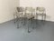 Modernist Architectural Stainless Steel Dining Chairs, 1980s, Set of 4 10