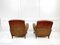 Art Deco Tan Leather Club Armchairs, France, 1930s, Set of 2 5