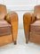 Art Deco Tan Leather Club Armchairs, France, 1930s, Set of 2, Image 7