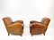 Art Deco Tan Leather Club Armchairs, France, 1930s, Set of 2, Image 2