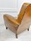 Art Deco Tan Leather Club Armchairs, France, 1930s, Set of 2, Image 8