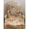 Ivory and Pink Floral Chair 2