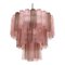 Fume and Pink Tronchi Murano Glass Chandelier by Simoeng, Image 1
