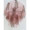 Lámpara de araña Tronchi ahumada y de cristal de Murano en rosa de Simoeng, Imagen 4