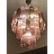 Fume and Pink Tronchi Murano Glass Chandelier by Simoeng 3