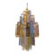Multicolored Squared Murano Glass Chandelier by Simoeng, Image 1