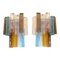 Multicolored Squared Murano Glass Wall Sconces, Set of 2, Set of 2 1