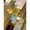 Mehrfarbiger quadratischer Kronleuchter aus Muranoglas von Simoeng 3