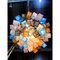Lámpara de araña cuadrada de cristal de Murano multicolor de Simoeng, Imagen 6