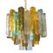 Multicolored Squared Murano Glass Chandelier by Simoeng 1