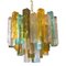 Multicolored Squared Murano Glass Chandelier by Simoeng, Image 1