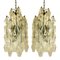 Champagne Poliedro Murano Glass Chandeliers by Simoeng, Set of 2, Image 1