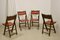 Art Deco Folding Chairs, 1950s, Set of 4 12