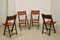 Art Deco Folding Chairs, 1950s, Set of 4, Image 12
