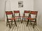 Art Deco Folding Chairs, 1950s, Set of 4 1